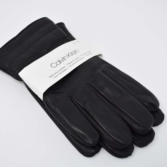 Calvin Klein | Accessories | Calvin Klein Mens Leather Gloves | Poshmark